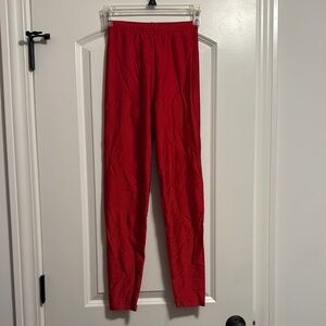 American Apparel Size Medium Vibrant Red Leggings